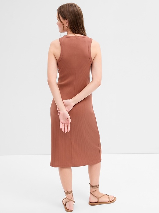 Image number 2 showing, Ribbed Tank Midi Dress