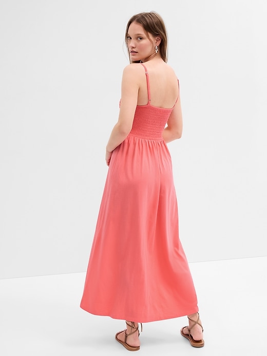Image number 2 showing, Smocked Squareneck Maxi Dress