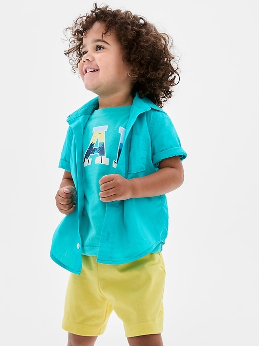 View large product image 2 of 3. babyGap Jersey Pull-On Shorts