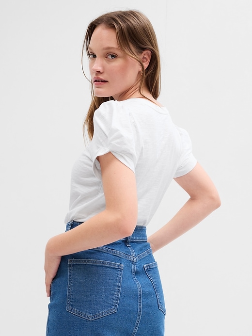 View large product image 2 of 3. Puff Sleeve T-Shirt