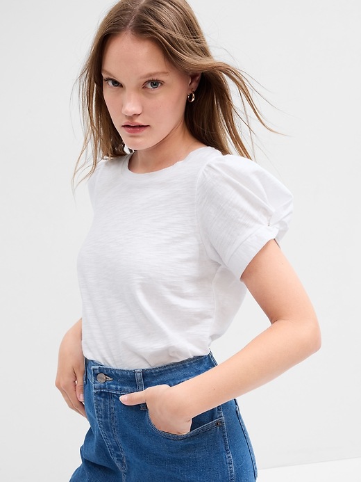 Image number 4 showing, Puff Sleeve T-Shirt