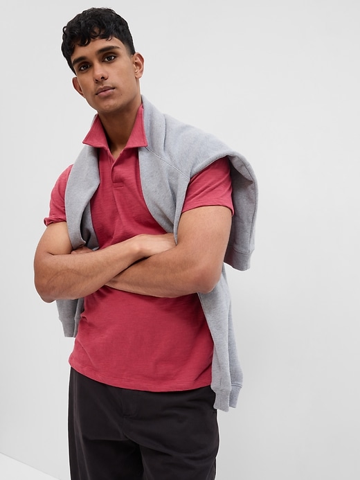 Image number 8 showing, Lived-In Johnny Collar Polo Shirt