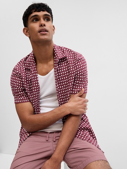 View large product image 1 of 1. Linen-Cotton Vacay Shirt in Standard Fit