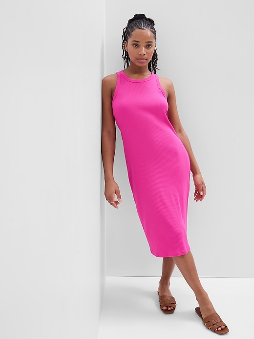 Image number 5 showing, Ribbed Tank Midi Dress