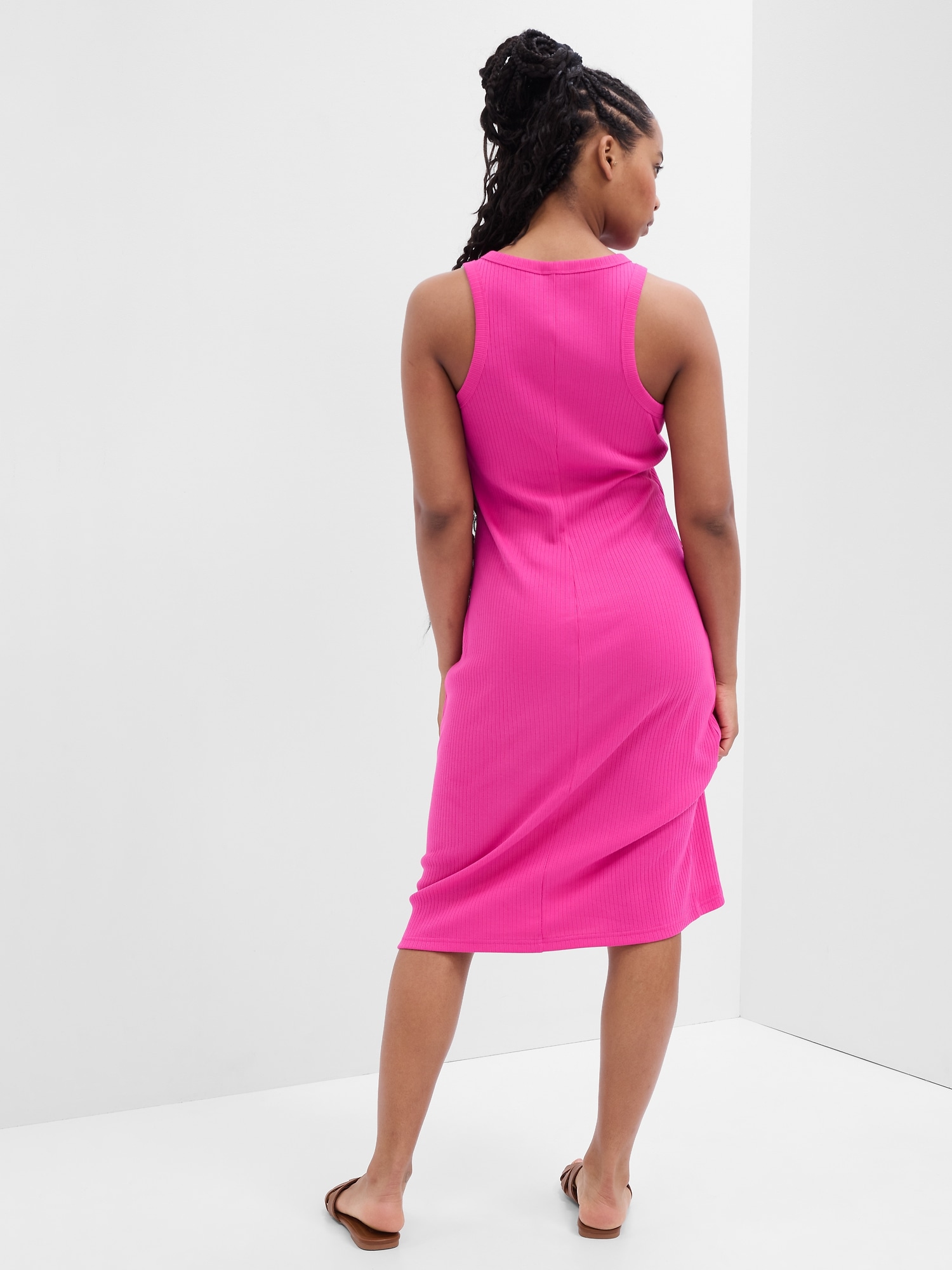 Ribbed Tank Midi Dress | Gap Factory