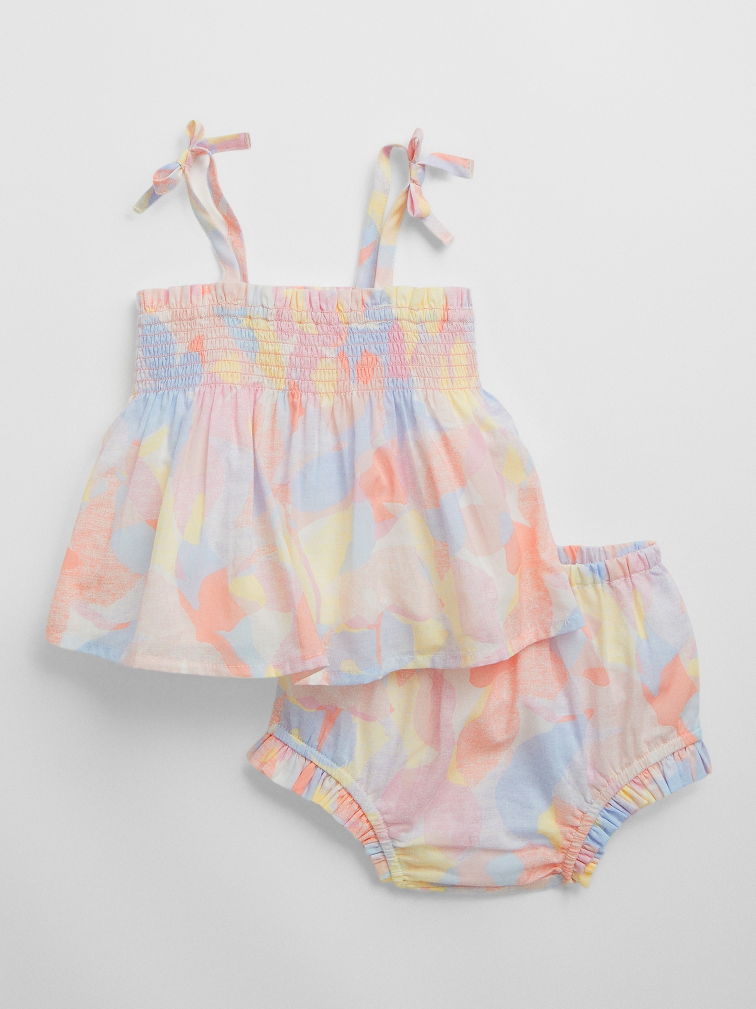 Baby Smocked Two-Piece Outfit Set