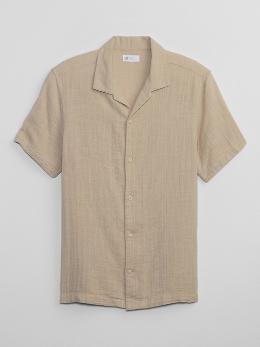Image number 3 showing, Gauze Vacay Shirt in Standard Fit