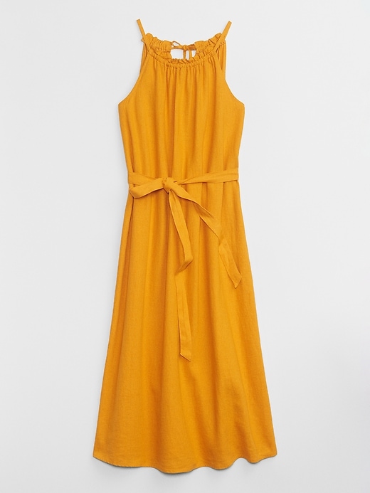 Image number 5 showing, Relaxed Linen Halter Midi Dress