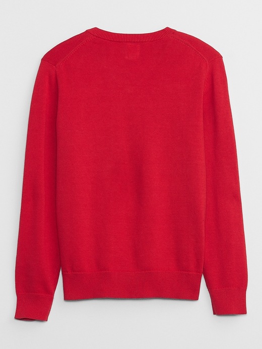 View large product image 2 of 2. Kids Uniform V-Neck Sweater