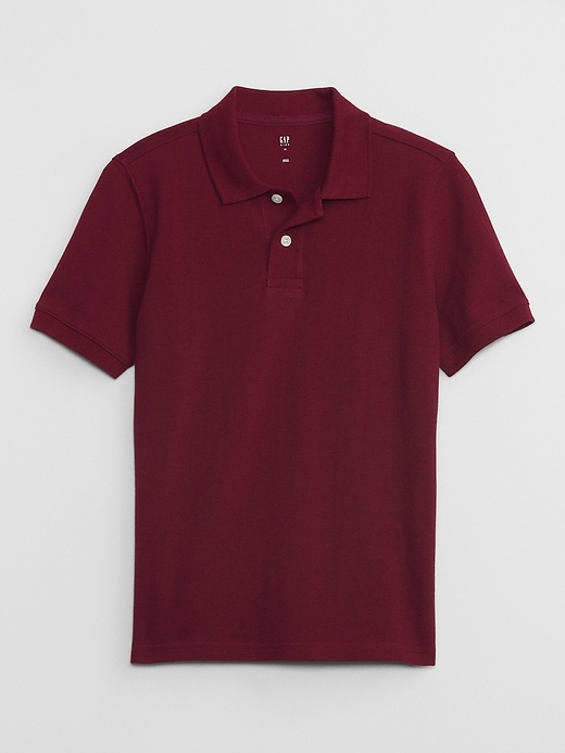 Image number 1 showing, Kids Uniform Pique Polo Shirt