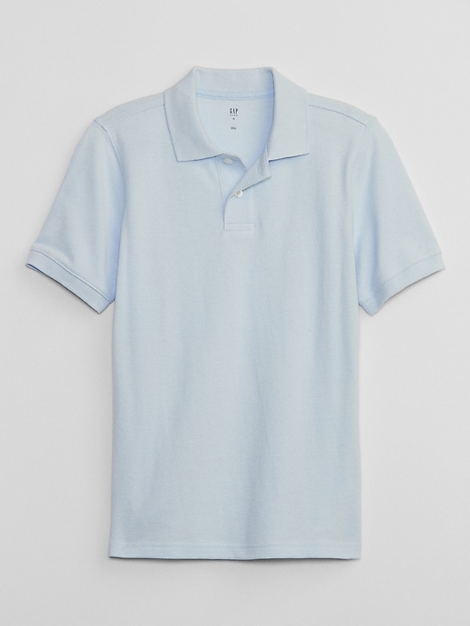 View large product image 1 of 3. Kids Uniform Pique Polo Shirt