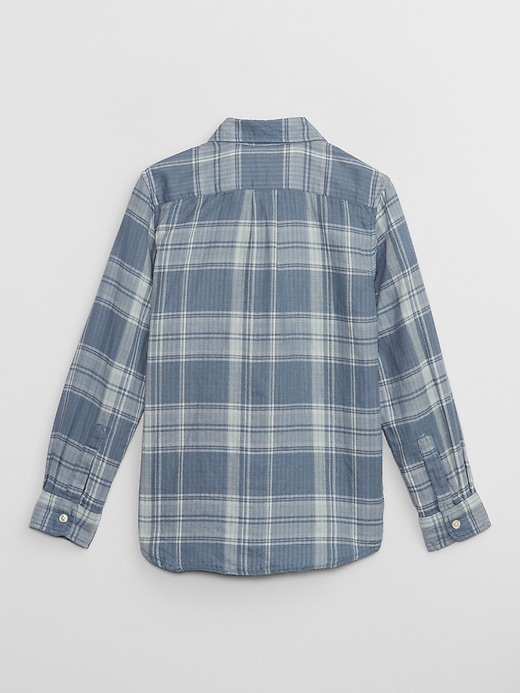 View large product image 2 of 2. Kids Plaid Shirt
