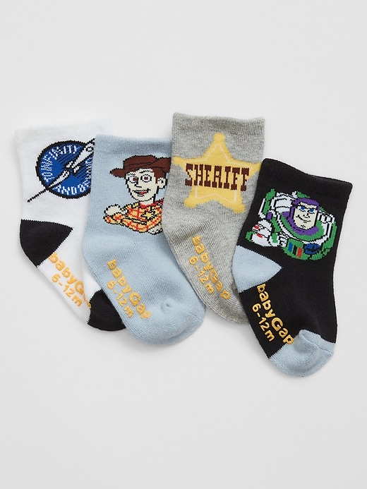 View large product image 1 of 1. babyGap &#124 Disney Toy Story Crew Socks (4-Pack)