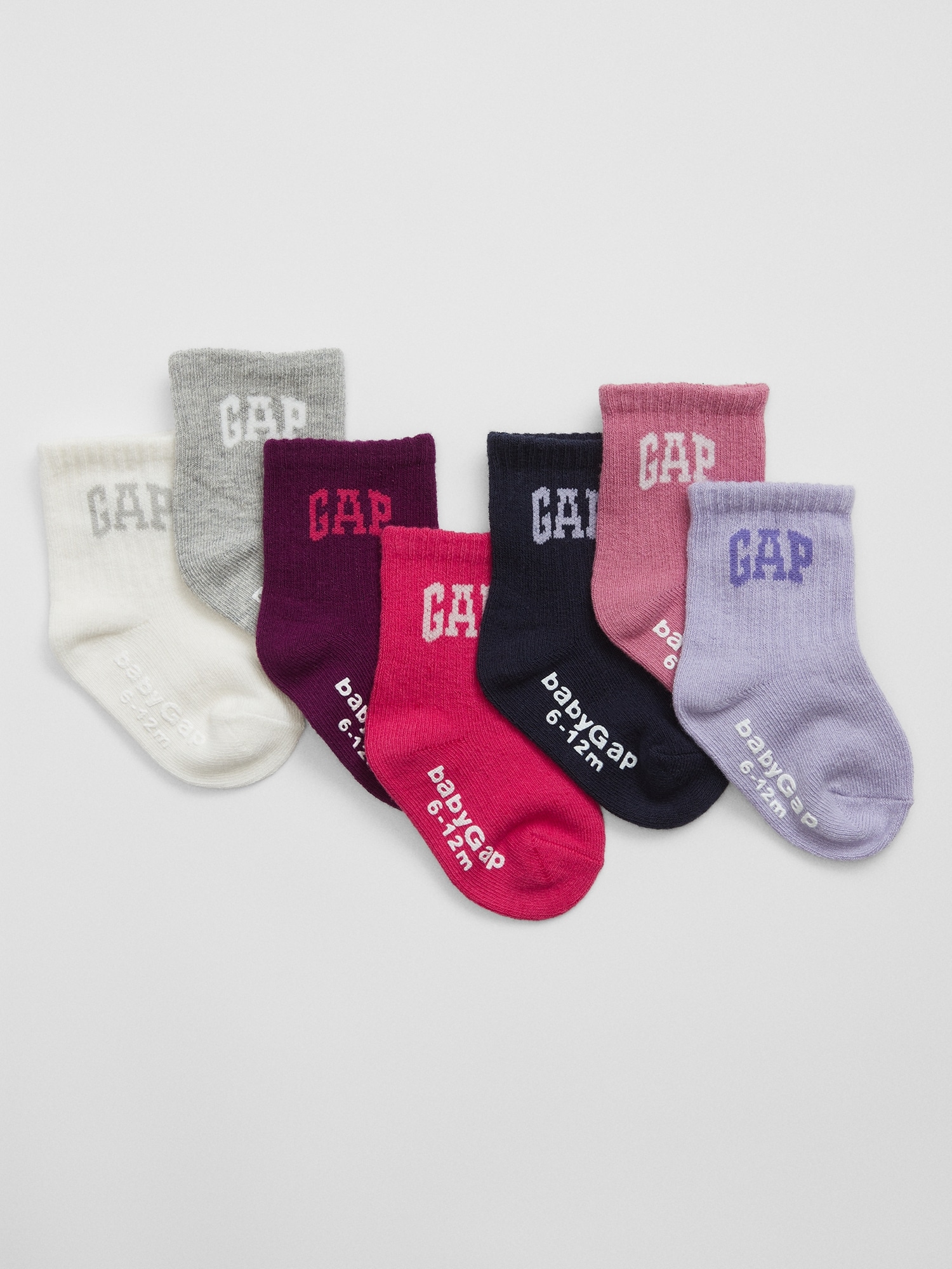 babyGap Logo Crew Socks (7-Pack)