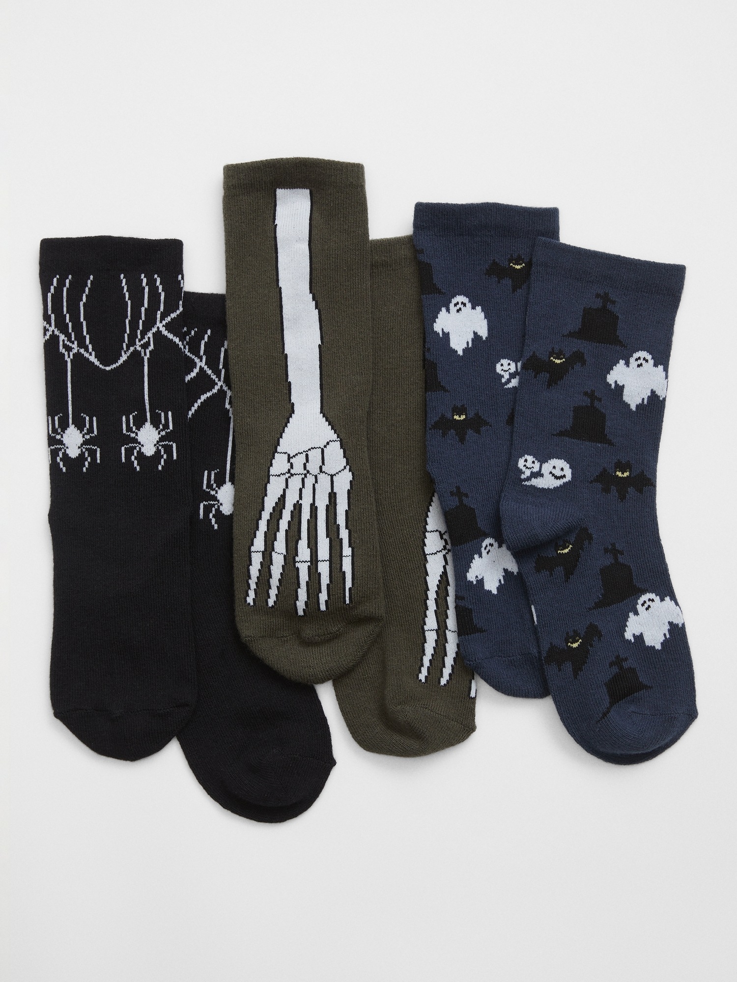Kids Halloween Crew Socks (3-Pack)
