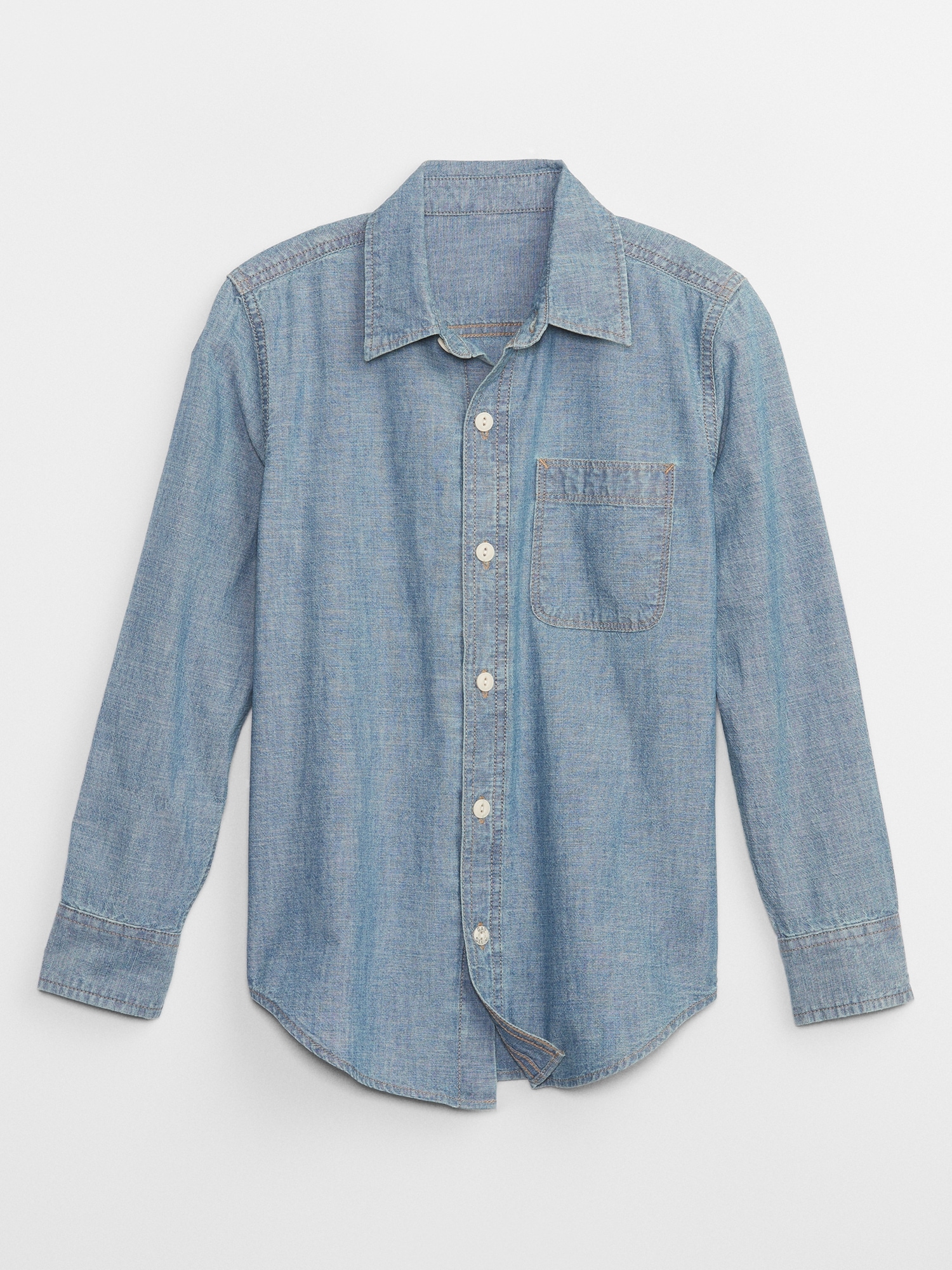 Kids Chambray Shirt with Washwell