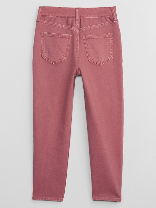 View large product image 2 of 3. Kids High Rise Mom Jeans with Washwell