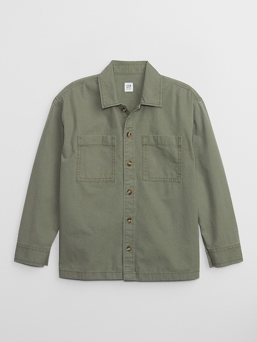View large product image 1 of 3. Kids Canvas Utility Shirt