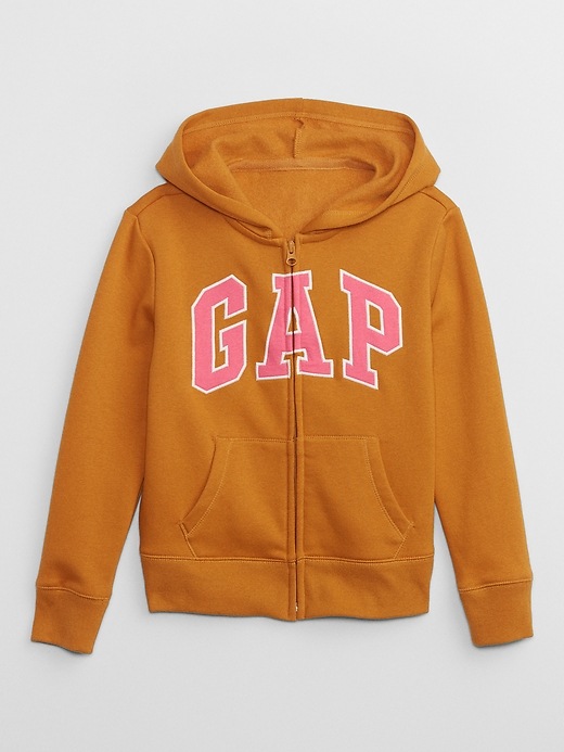 View large product image 1 of 4. Kids Gap Logo Zip Hoodie
