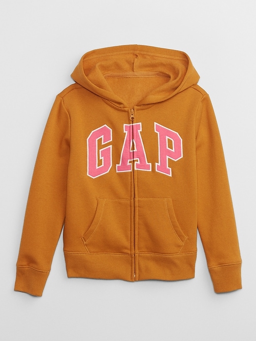 View large product image 1 of 4. Kids Gap Logo Zip Hoodie