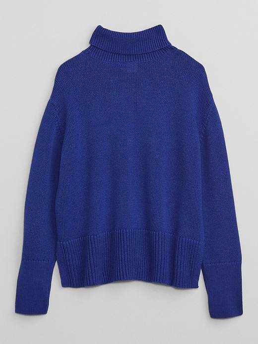 View large product image 2 of 2. Kids 24/7 Split-Hem Turtleneck Sweater