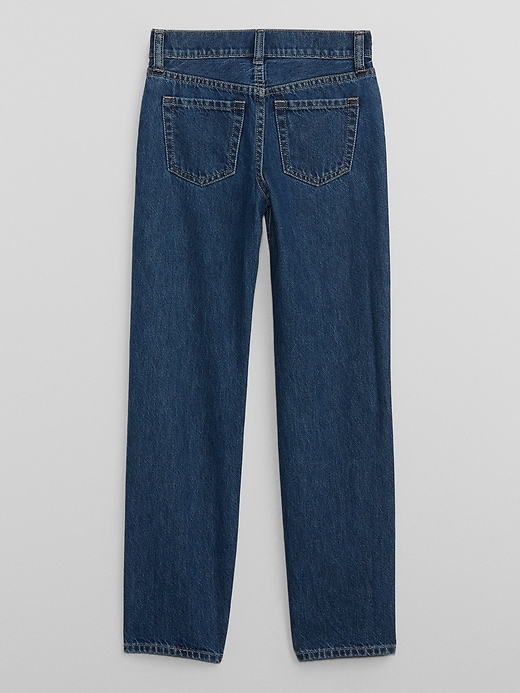 Image number 2 showing, Kids Mid Rise Straight Rhinestone Jeans