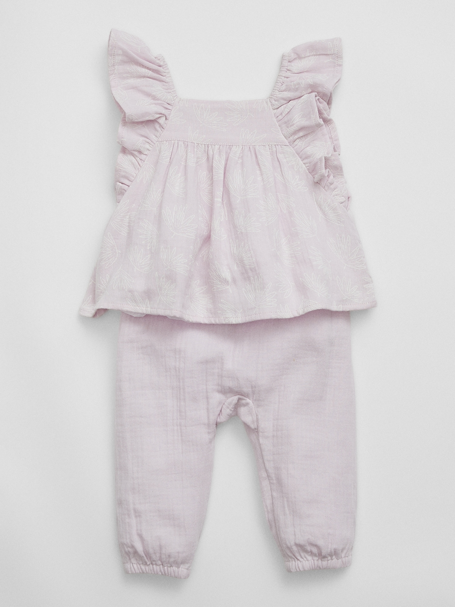 Baby Gauze Flutter Two-Piece Outfit Set | Gap Factory