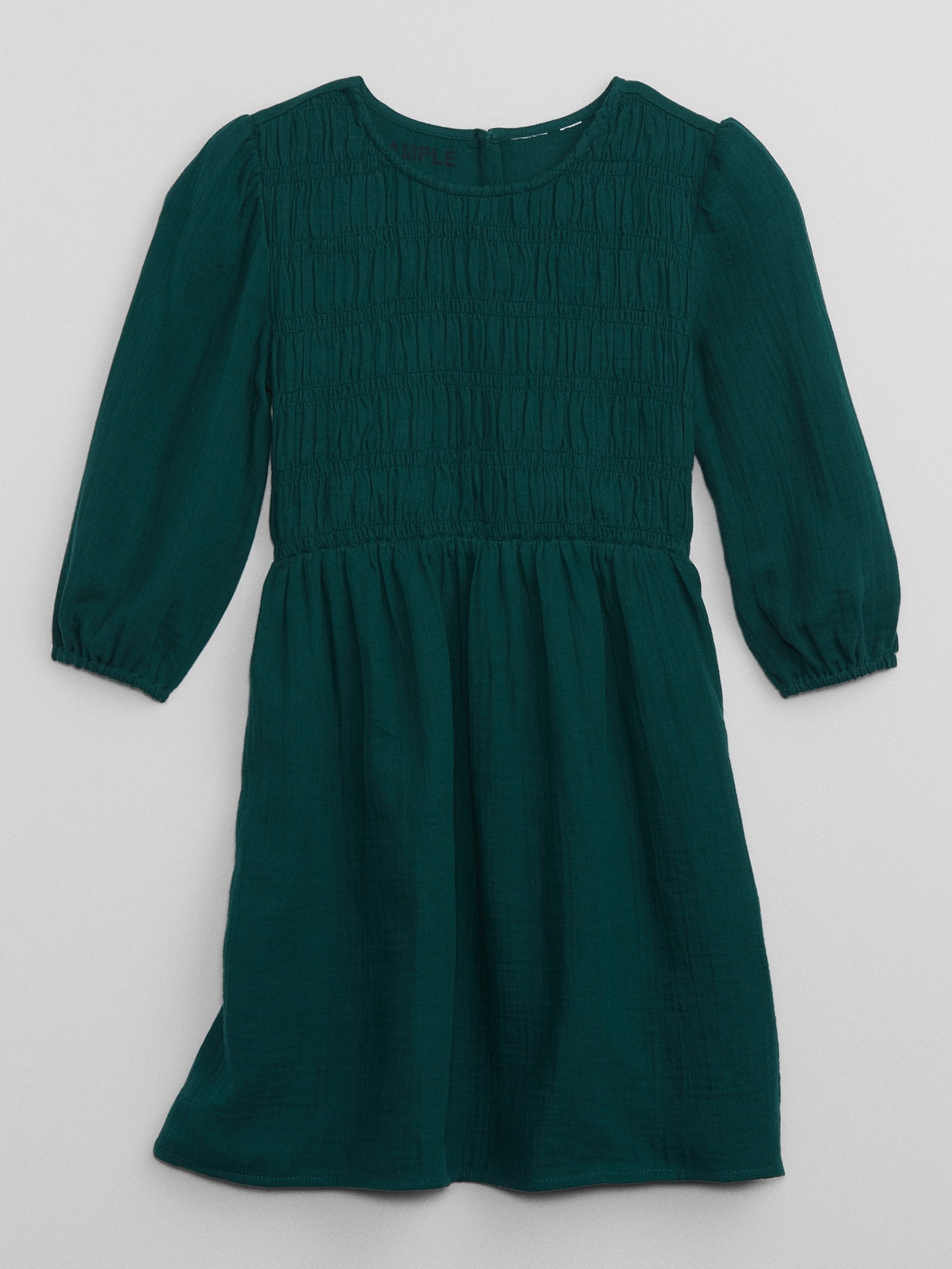 Kids Smocked Puff Sleeve Dress