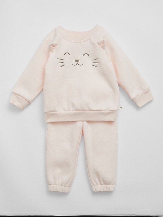 Image number 3 showing, Baby Kitty-Cat Two-Piece Outfit Set
