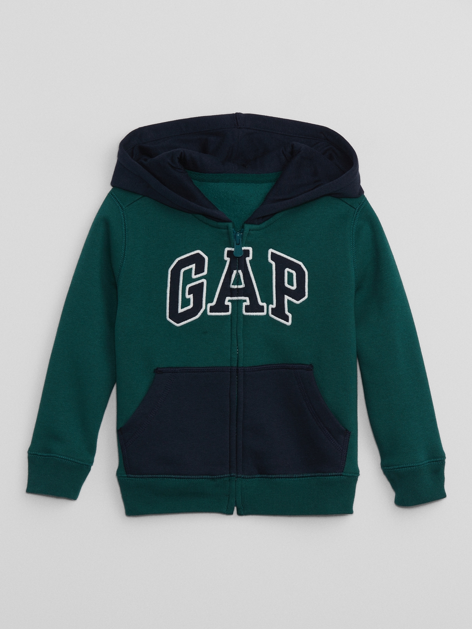 babyGap Logo Colorblock Zip Hoodie