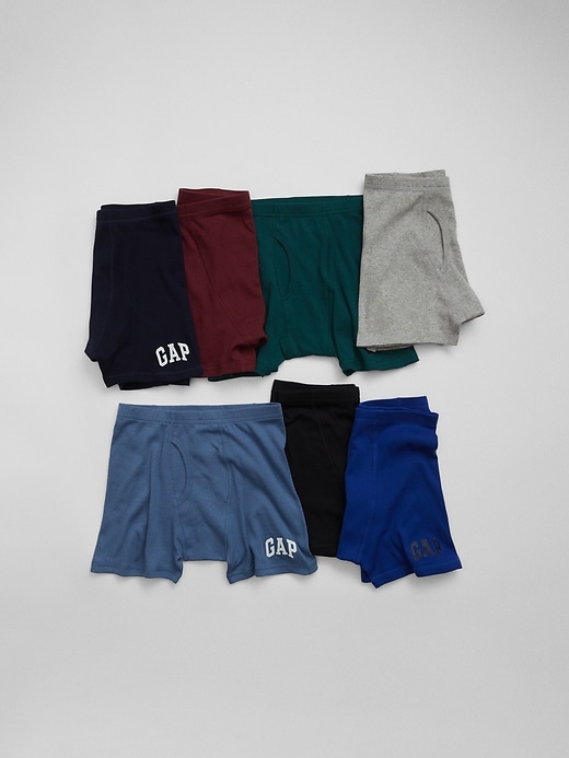 View large product image 1 of 1. Kids Gap Logo Boxer Briefs (7-Pack)