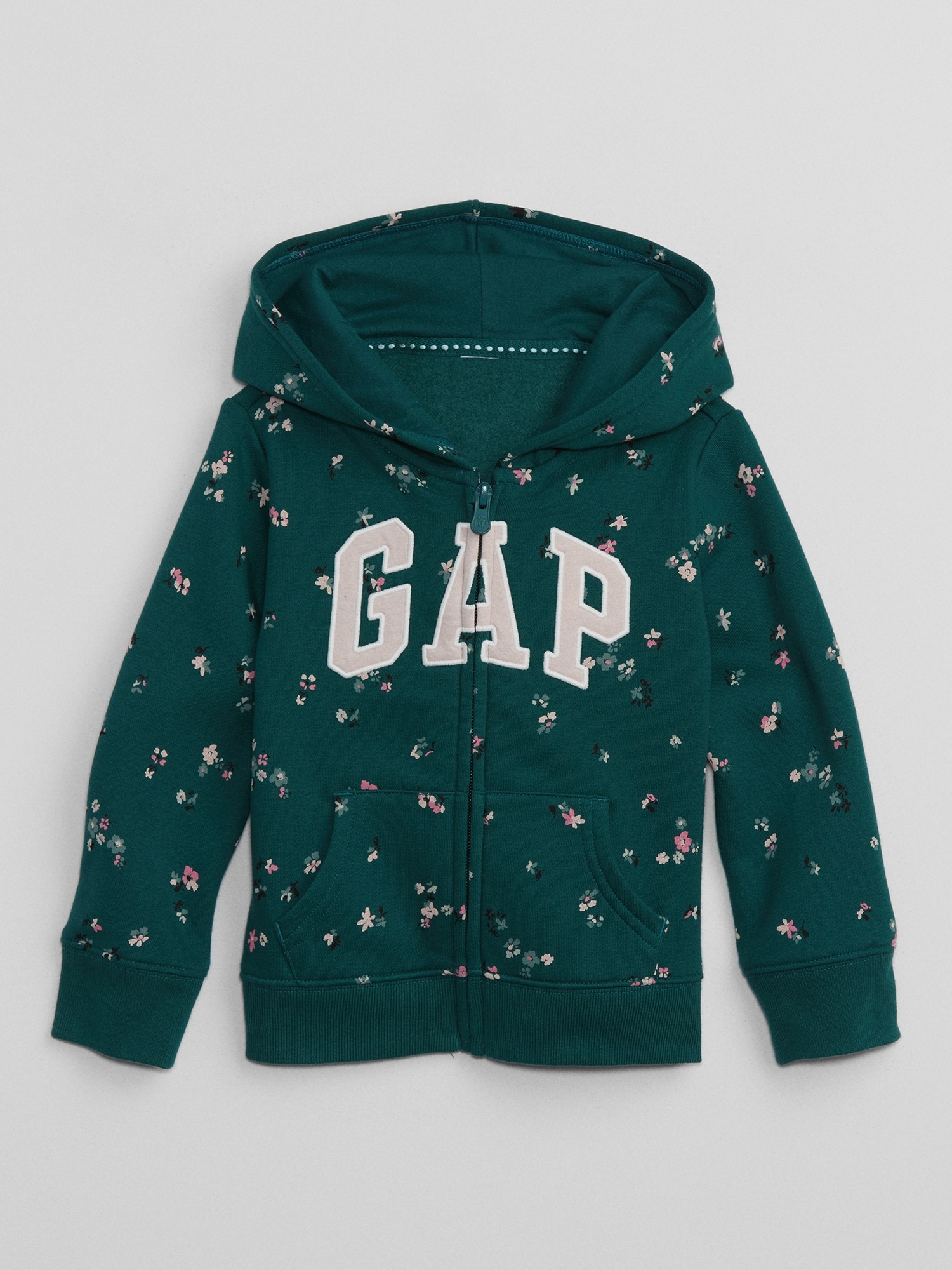 babyGap Logo Print Zip Hoodie