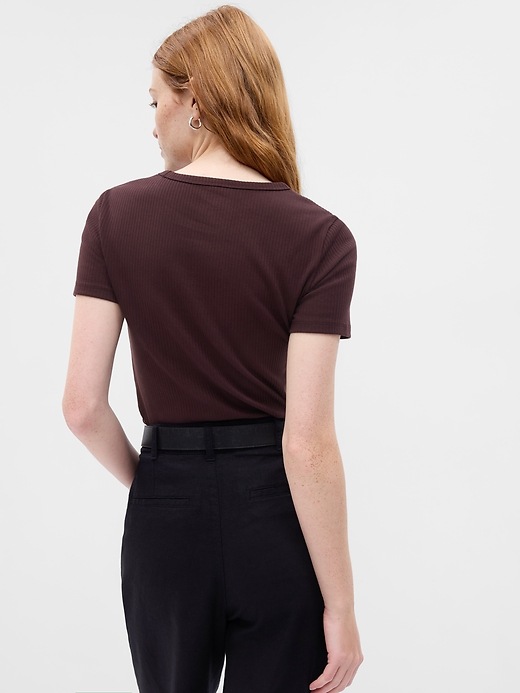 Image number 4 showing, Ribbed T-Shirt