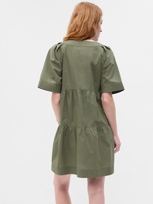 Image number 2 showing, Tiered V-Neck Mini Dress