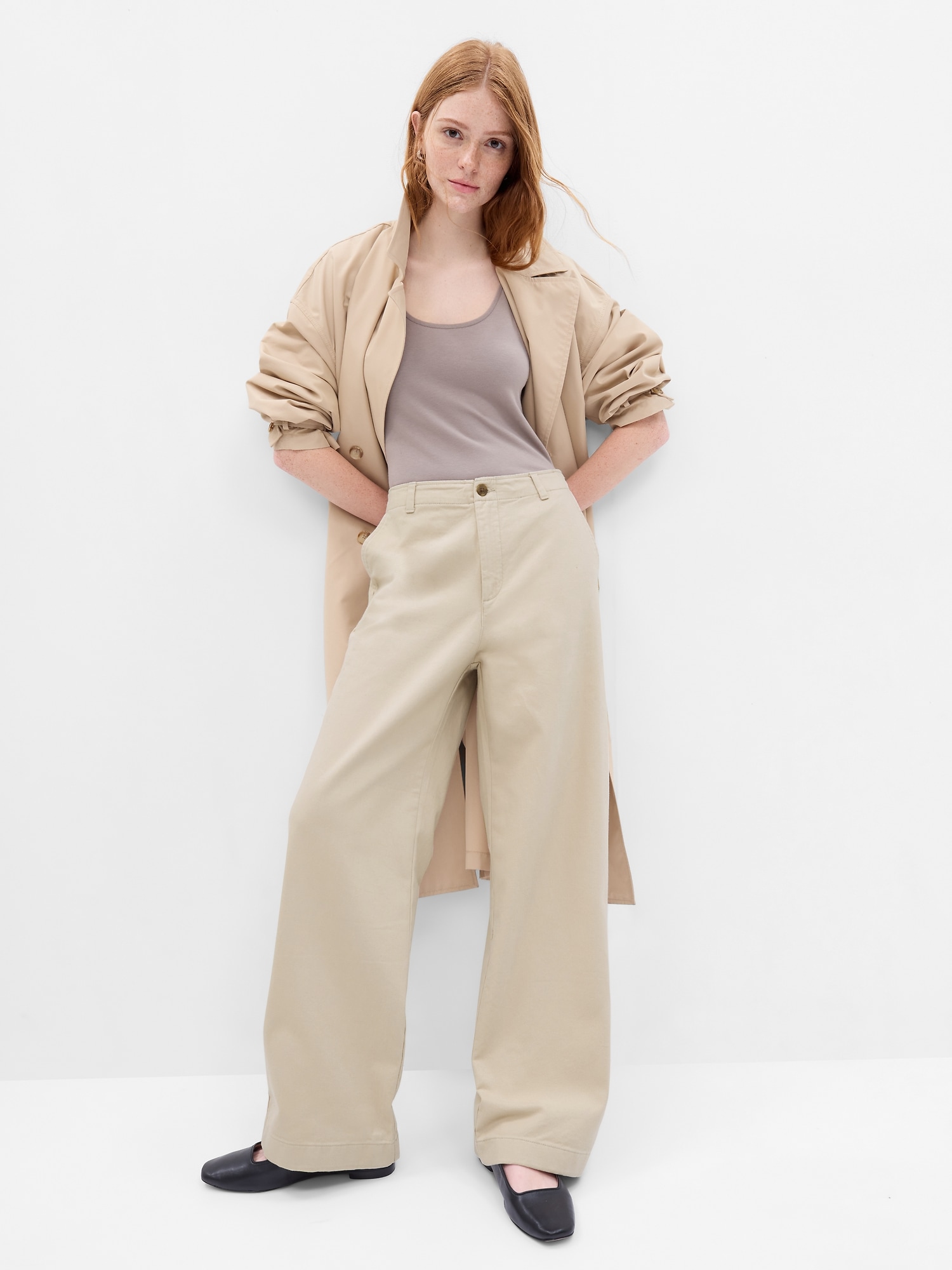 Loose Khaki Pants