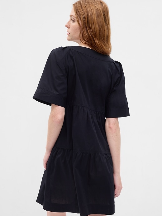 Image number 2 showing, Tiered V-Neck Mini Dress