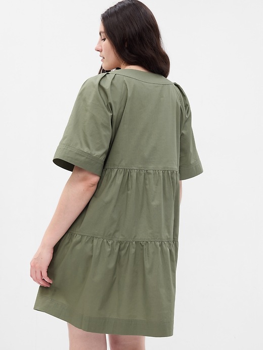 Image number 5 showing, Tiered V-Neck Mini Dress