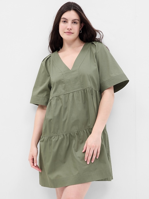 Image number 4 showing, Tiered V-Neck Mini Dress