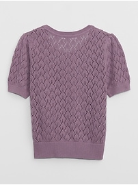 View large product image 3 of 4. Kids Pointelle Sweater Top