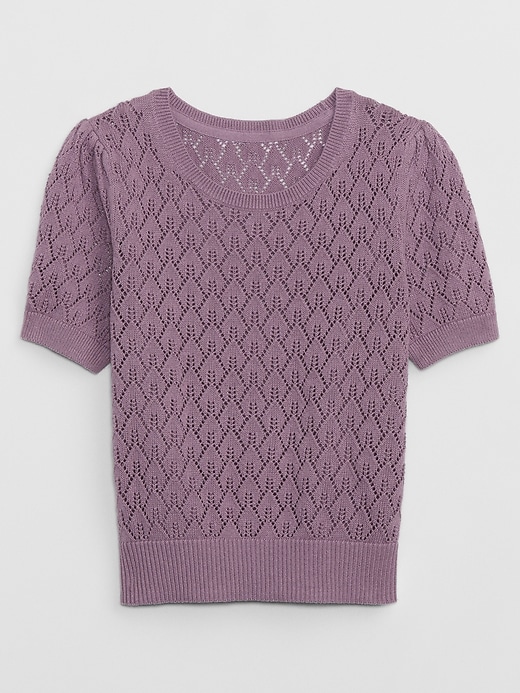 Image number 3 showing, Kids Pointelle Sweater Top