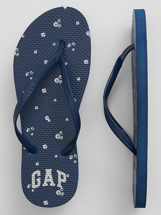 Image number 1 showing, Print Flip Flops