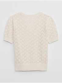 View large product image 4 of 4. Kids Pointelle Sweater Top