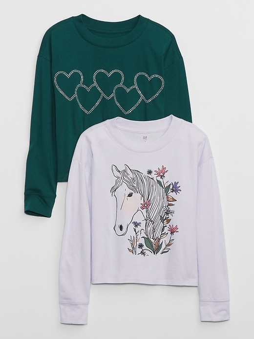 View large product image 1 of 2. Kids Relaxed Graphic T-Shirt (2-Pack)