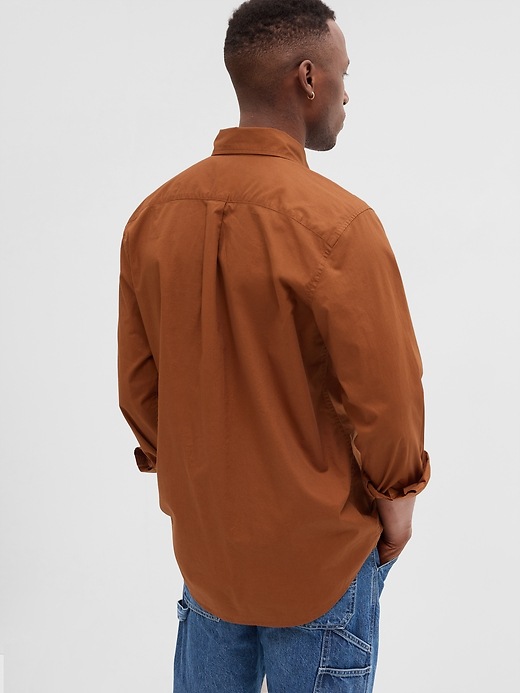 Image number 5 showing, Stretch Poplin Shirt in Standard Fit