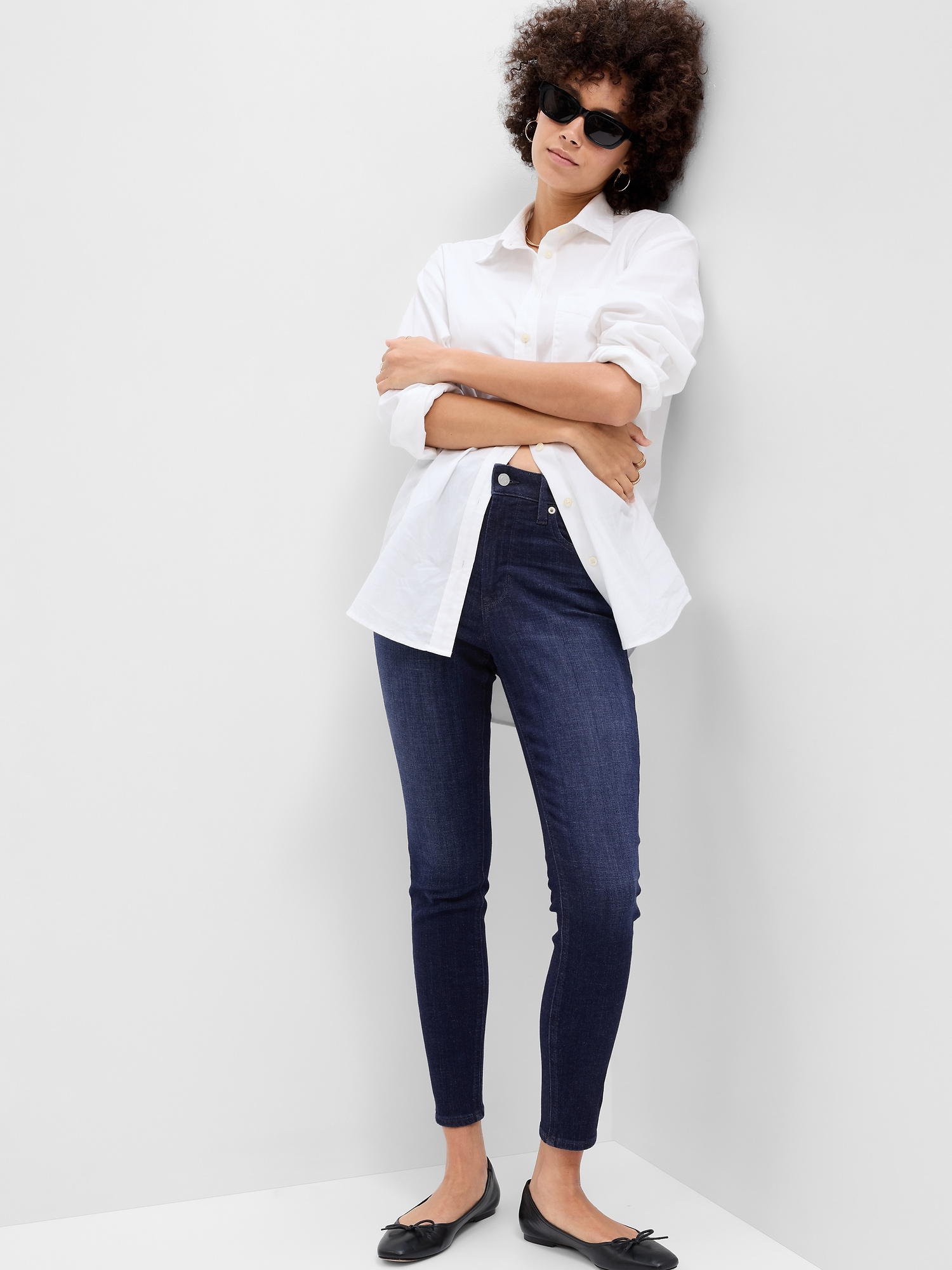 High Rise Universal Legging Jeans With Washwell