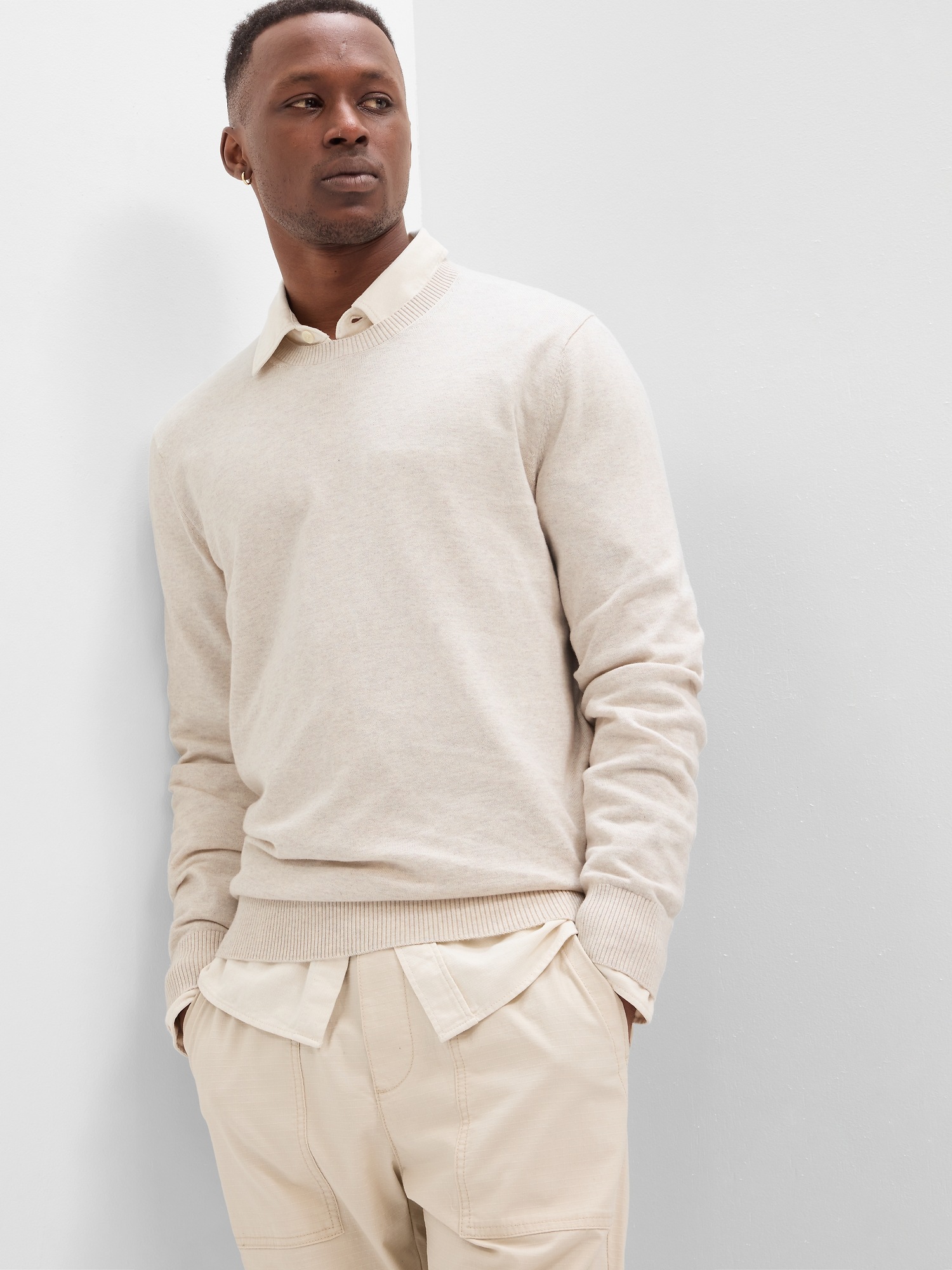 Crew neck on sale dress shirt