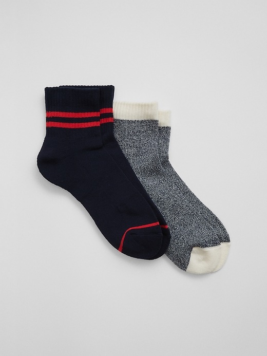 View large product image 1 of 1. Studio Quarter Crew Socks (2-Pack)