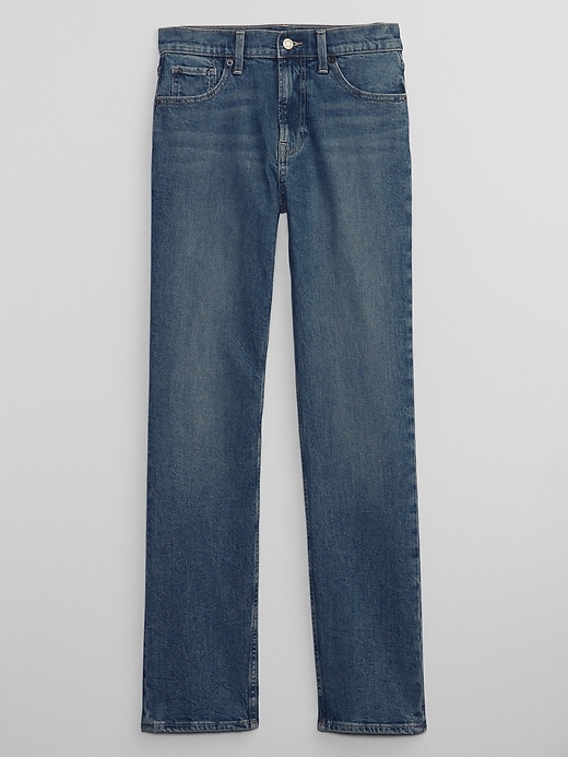 Image number 3 showing, High Rise Straight Jeans with Washwell