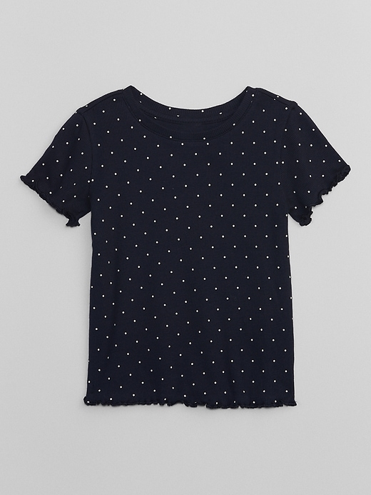 View large product image 1 of 1. babyGap Ribbed Print Top