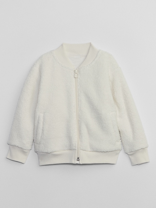 View large product image 1 of 2. babyGap Recycled Sherpa Bomber Jacket
